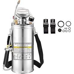 Kweetle 1.5Gal Stainless Steel Pump Up Sprayer