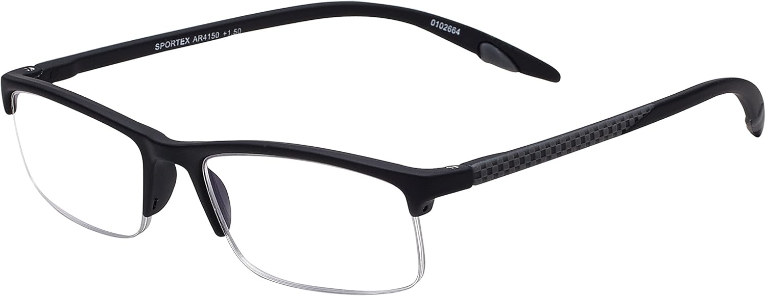 Select-A-Vision mens Sportex Ar4150 Gray Reading Glasses, Gray, 29 mm US