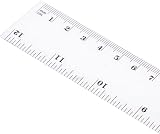 Westcott 12-Inch 300 mm Plastic Ruler Clear Millimetres Inches view 3