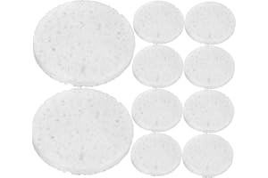 FONDOTIN 10pcs Unbleached Sea Sponges for Hermit Crabs Reusable Tank Humidity Sponges Pet Accessories