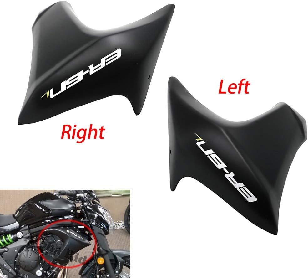 12-16 ER-6N Right Left Panel Side Compression Molded Radiator Cover Fairing Bodywork For Kawasaki ER 6N ER6N 2012 2013 14 15 16
