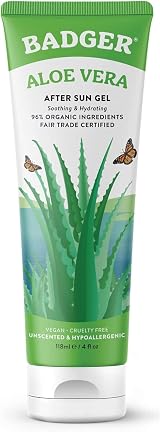 Badger Aloe Vera Gel Cooling Soothing After-Sun Skin Hair Moisturising 118ml view 1