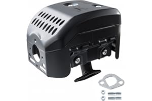 KIKITE 212cc Muffler Exhaust Assembly Compatible with Non-Hemi Harbor Freight Predator 212cc Exhaust Silencer Engine 60363 69730 5.5hp 6.5hp