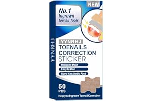 YYNRHJ Ingrown Toenail Treatment,50 Pcs No Glue Breathable Corrector Patch,Painless ingrown toenail corrector,nail correction patches,Not easy to fall off,