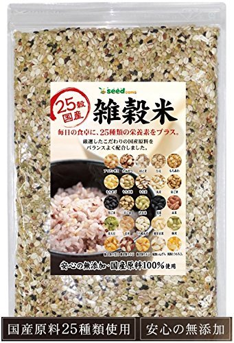 シードコムス 25穀 国産 雑穀米 完全無添加 国産品使用 500g の商品画像