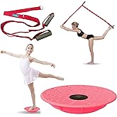 Dance, Cheerleading and Figureskating Trainer Stretching and Balance, 2 Pc. Set, Stretching, Disc Core Board and Flexibility 