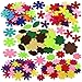 SOOKOO 5 Shapes 150 PCS Felt Flowers Fabric Flower Embellishments for DIY Crafts Sewing Handcraft, Assorted Color