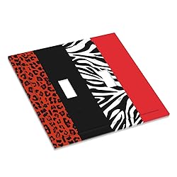 Red Zebra Leopard Cheetah Print 2 Gang Double