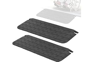 ELLUMIN 1.5" High 2 Pack Wheelchair Ramp Rubber Threshold Ramps for Home Doorways, 2200 lbs Weight Capacity, Non-Slip Surface for Wheelchair,Strollers,Scooters Home Doorways Use(1.5" High, 2 Pack)