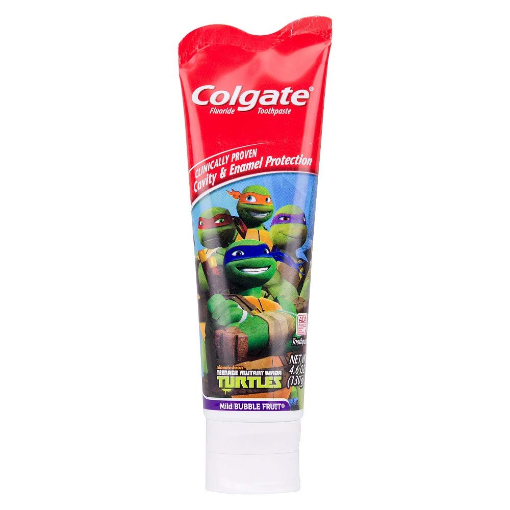Amazon.com: Colgate Kids Teenage Mutant Ninja Turtles Toothpaste - 4.6 oz - Mild Bubble Fruit: Beauty