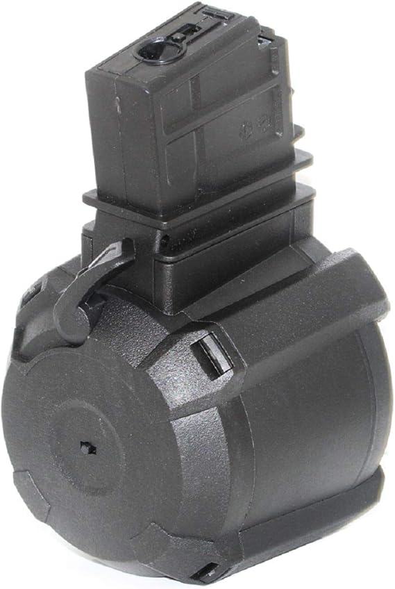 Airsoft Shooting Gear BATTLEAXE 1400rd Electric Drum Mag Magazine For