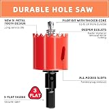 GARHWAL Bi-Metal Hole Saw 38 mm with Arbor and Pilot Bit for Wood Plastic view 2