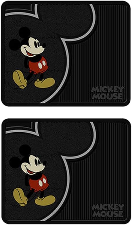 2 Utility Rubber Floor Mats Disney Vintage Mickey Mouse Floor