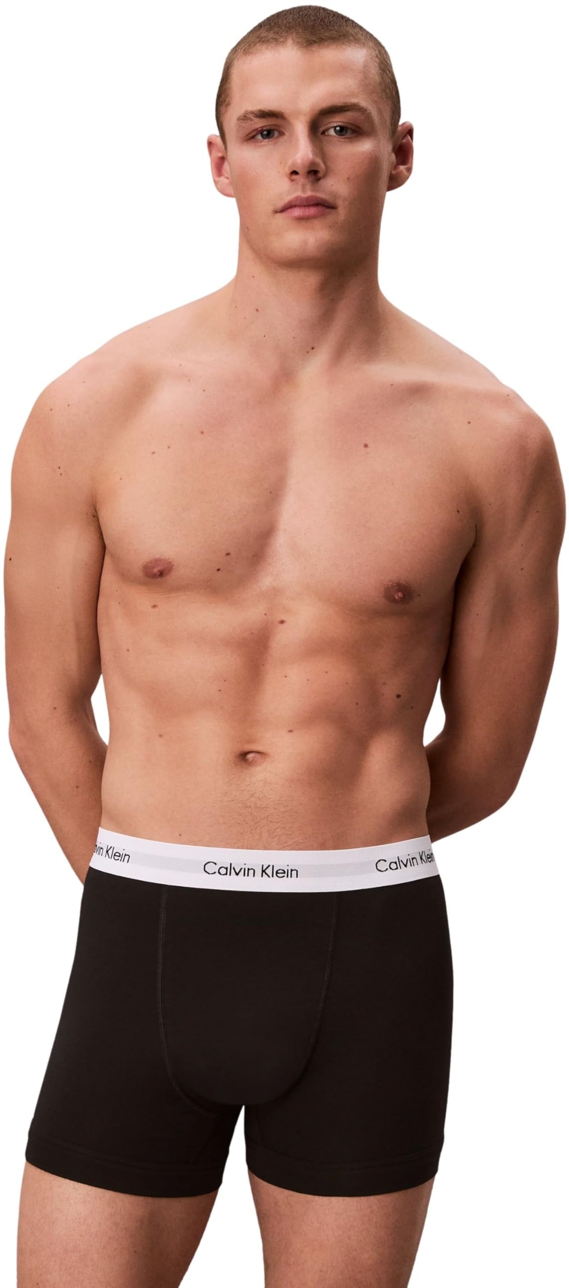Calvin Klein Herren Boxershorts Low Rise TRUNK, 3er Pack U2664G, Ohne Eingriff, Mehrfarbig ( Schwarz (001 Black) ) - Large 2