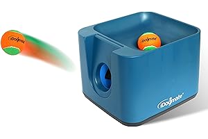 IDOGMATE Automatic Dog Ball Launcher,Tennis Ball Launchers for Most Sized Dogs who Could Carry 2.5" Balls,Interactive Toys Dogs, Rechargeable,Remote Control
