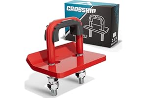 CROSSHIP Hitch Tightener for 1.25" and 2" - Anti Rattle Clamp, Heavy Duty Hitch Stabilizer Easy Installation, Reduce Movement on Mount Tray Cargo Carrier Bike Rack Trailer Ball, Red
