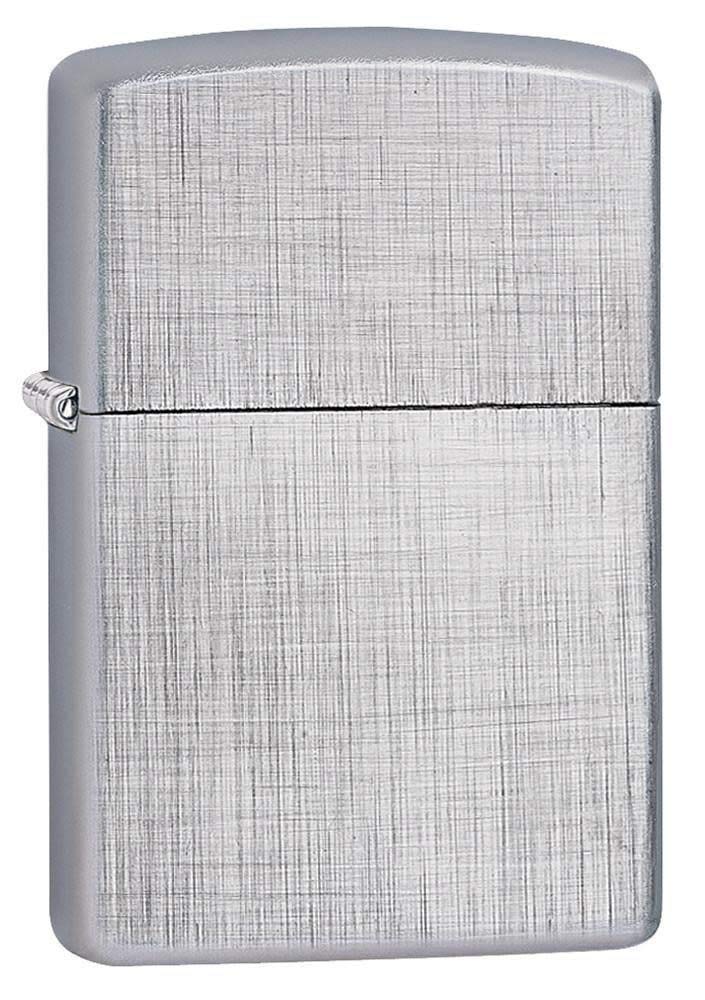 Zippo Windproof Lighter - Classic Model - Linen Weave Finish - Refillable for Lifetime Use - Adjustable Flame - Gift Box - Metal Construction - Made in USA