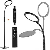 RICIAL 2-in-1 Light Therapy Lamp – Sun Lamp with 4 Brightness Levels, 4 Color Temperatures, Timers & Memory, Sunlight Lamp Flexible Design for Home Office