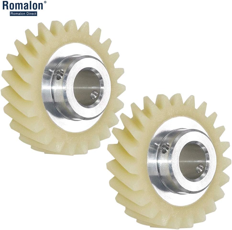 Romalon W10112253 Mixer Worm Gear(2PCS) Replacement Part-Exact Fit for Whirlpool&KitchenAid Mixers-Replaces 4161531 4162897 4169830 WPW10112253VP