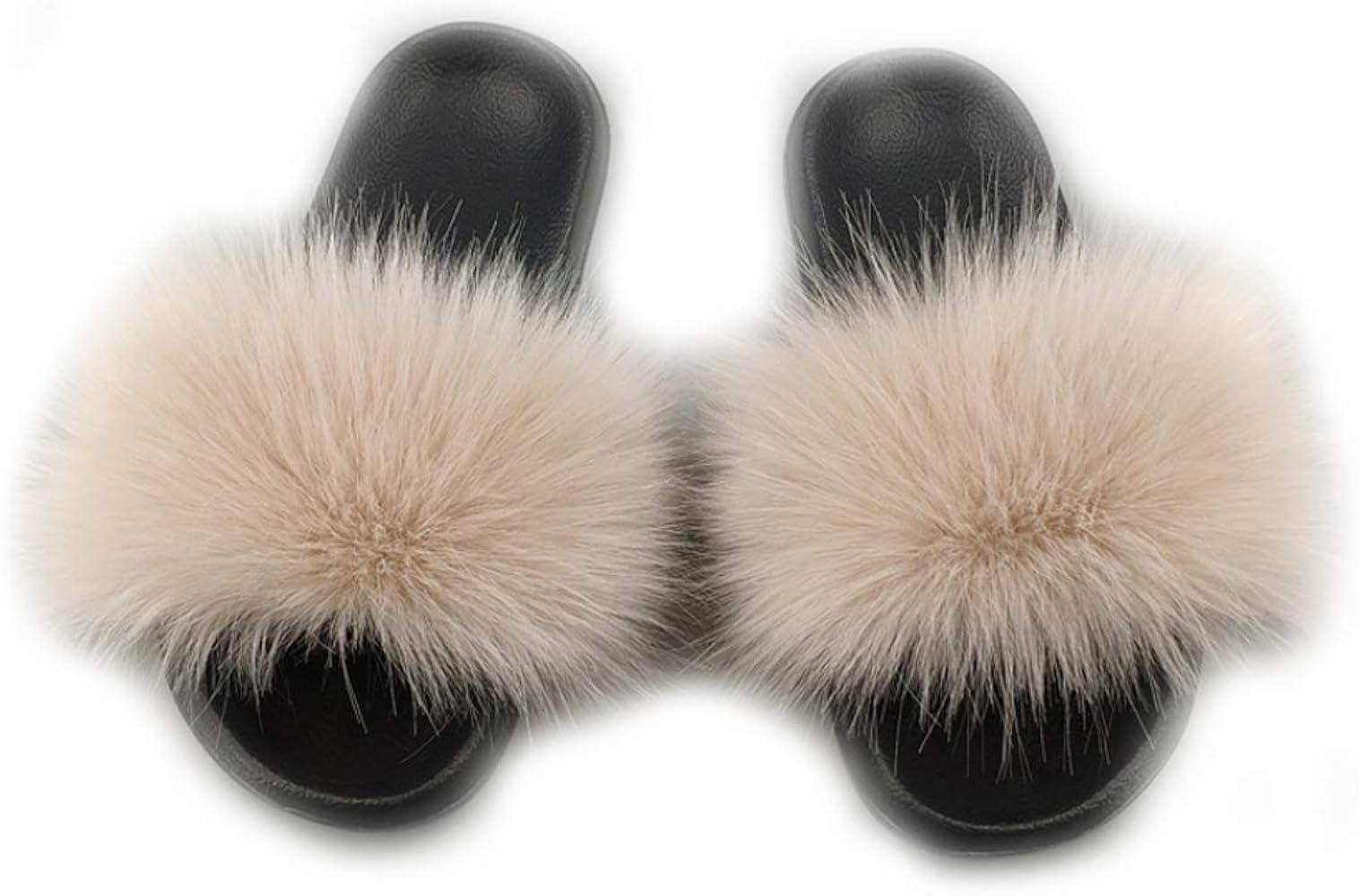 faux fur slides cheap