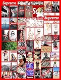 Supreme Laptop Stickers 100 Pack Vinyl Sticker Graffiti Decal Skateboards Luggage Cars Bumpers Bikes Motorcycle Helmet Window Guitar Snowboard Stickers