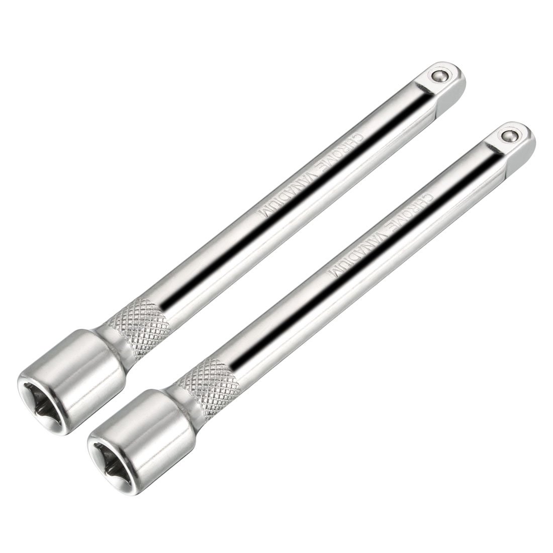Sourcingmap 2 Pcs 1/4 Inch Drive x 4 Inch Socket Extension Bar, Cr-V Steel