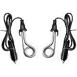 Ovente Car Electric Immersion Heater for Tea Coffee & Soup, 150 Watt Power Portable Travel Submersible Instant Hot Water Stai