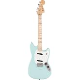 Squier Sonic Mustang Electric Guitar, with 2-Year Warranty, Daphne Blue, Maple Fingerboard