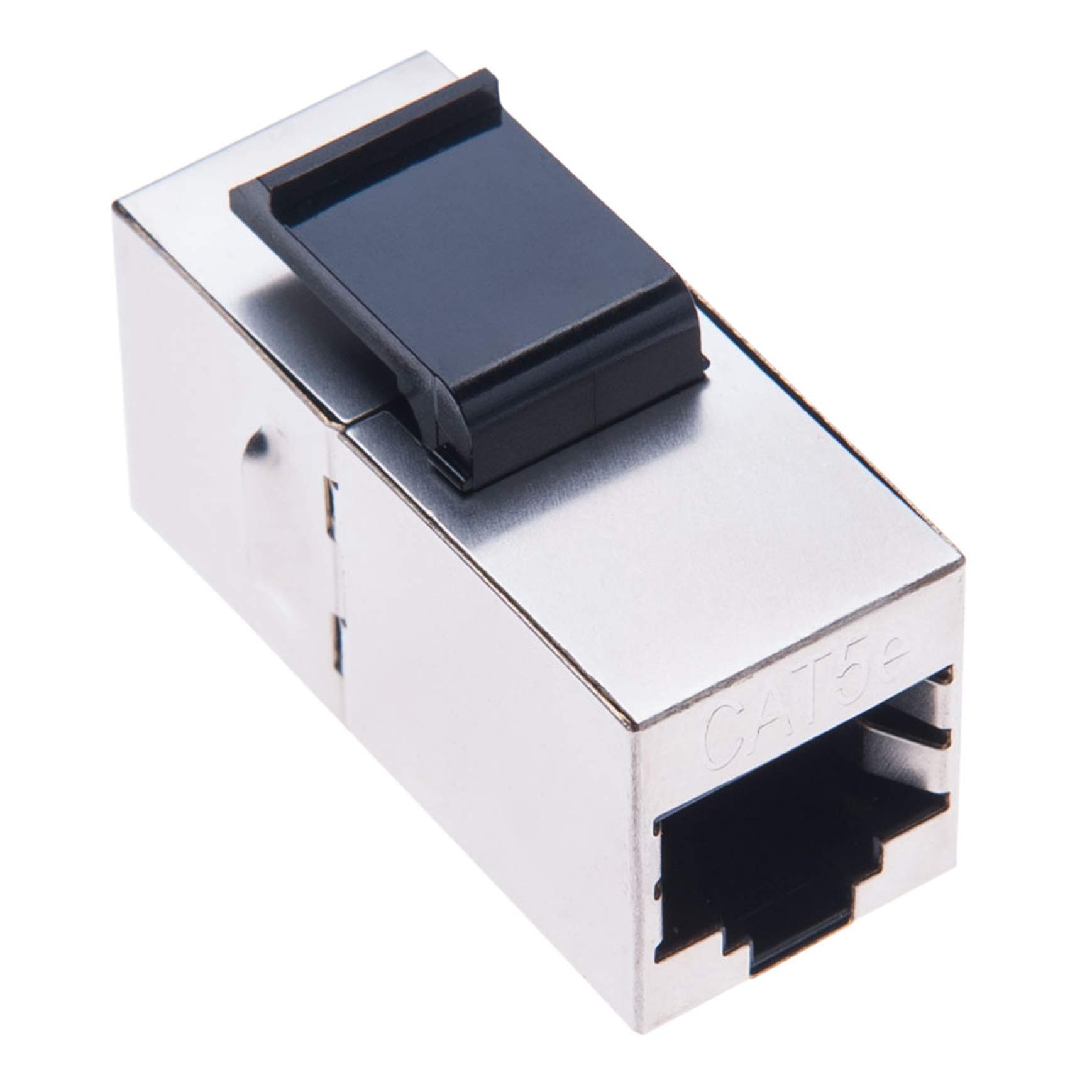 RJ45 Coupler Adaptor by Keple | RJ45 Socket Female Plug Jack Splitter Connector | Ethernet Joiner Extender for CAT 6, CAT5, CAT5e LAN Patch Network Cable Extension & Keystone Wall Faceplate | Metal