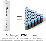 Bonai AAA Rechargeable Batteries 1100mAh Pack of 8 High Capacity view 4