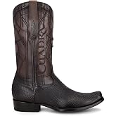Cuadra Men's Western Boot in Genuine PythonLeather Black 1J1NPH