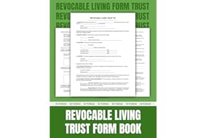 Revocable Living Trust Form Book: Legal Forms Ready-to-Use Fillable Trust Templates 8.5 x 11 inches.