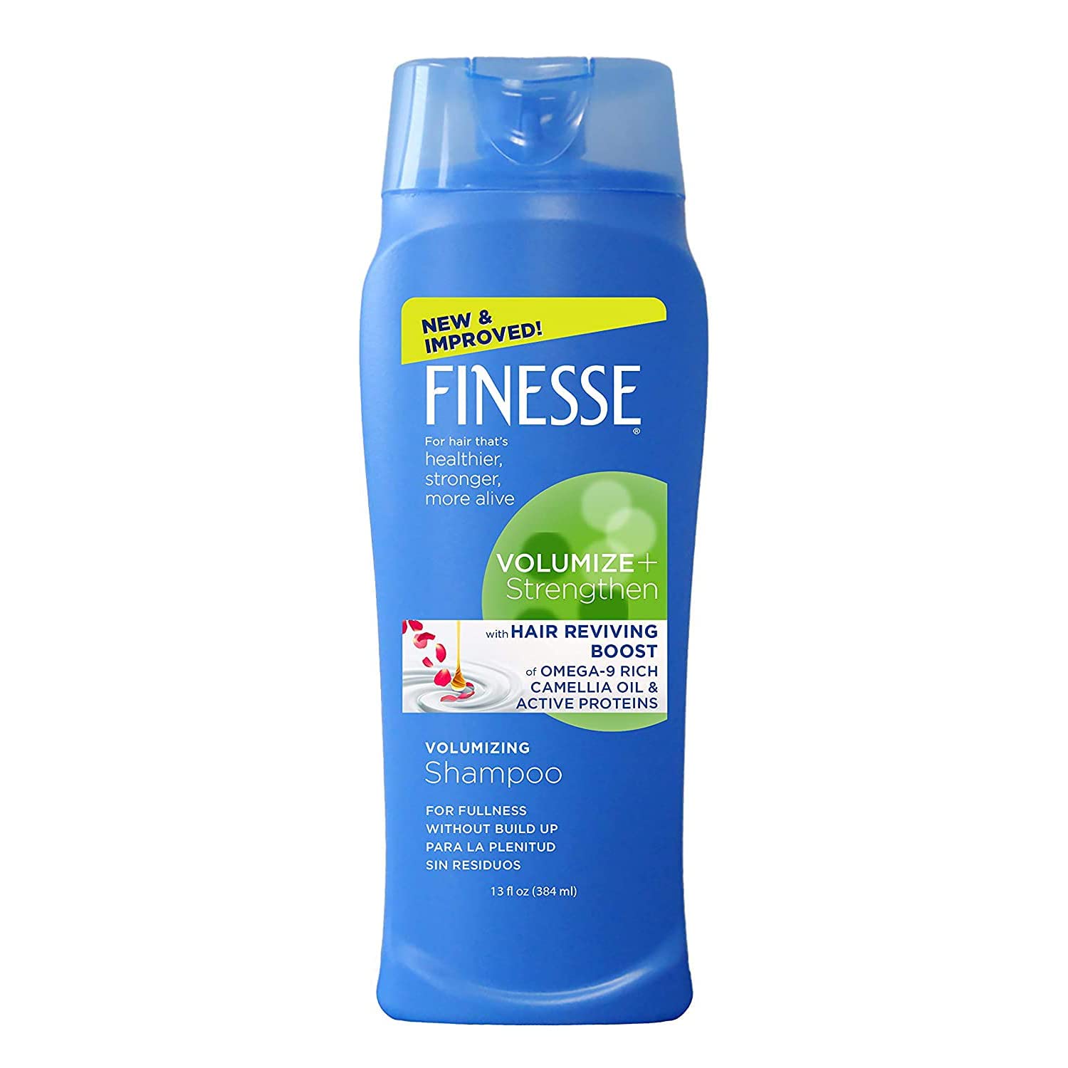 Finesse Volumize + Strengthen Shampoo 13 oz (Pack of 2) | Volumizing Shampoo for Fine, Flat Hair