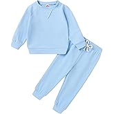 Happy Town Fall Outfits for Toddler Girl Boy Long Sleeve Top and Long Pants Set Toddler Sweatsuits