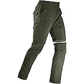 Men's Convertible Hiking Pants Zip Off Quick Dry Lightweight Safari Travel Camping Fishing Cargo Outdoor Pants