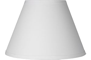 Empire Lamp Shade White Small 6" Top x 12" Bottom x 8.5" High Clip-On Fitting - Springcrest