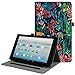 Fintie Case for Amazon Fire HD 10 Tablet (Compatible with 7th and 9th Generations, 2017 and 2019 Releases) - [Multi-Angle Viewing] Folio Stand Cover with Pocket Auto Wake/Sleep, Jungle Night