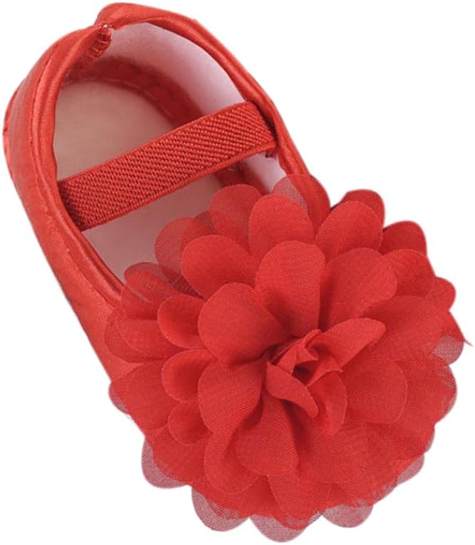 Toddler Kid Baby Girls Chiffon Flower Elastic Band Newborn Walking Toddler Shoes lace Dress up Formal Party