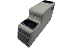 LOOYE Truck Center Console Truck Seat/Bench Organizer for Jeep CJ5 1976-1983,Jeep CJ7 1976-1986,Jeep Wrangler(YJ) 1987-1995 (Grey)