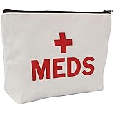 ZOCIGIFTS Medication Bag Travel Pill Organiser | Compact Cosmetic First Aid Kit, Perfect Health Gift, Small Cotton Pouch For Meds (Style H)