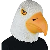 Black Eagle Latex Mask - Realistic Hawk Costume Mask For Halloween & Parties