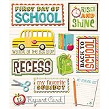 K&Company 1st Day of School Sticker Medley, 10-Piece
