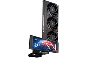 Thermalright Trofeo Vision 360 ARGB Black CPU AIO Cooler,360mm Radiator, IPS LCD Screen with 1280x480 Resolution,for AM4/AM5,