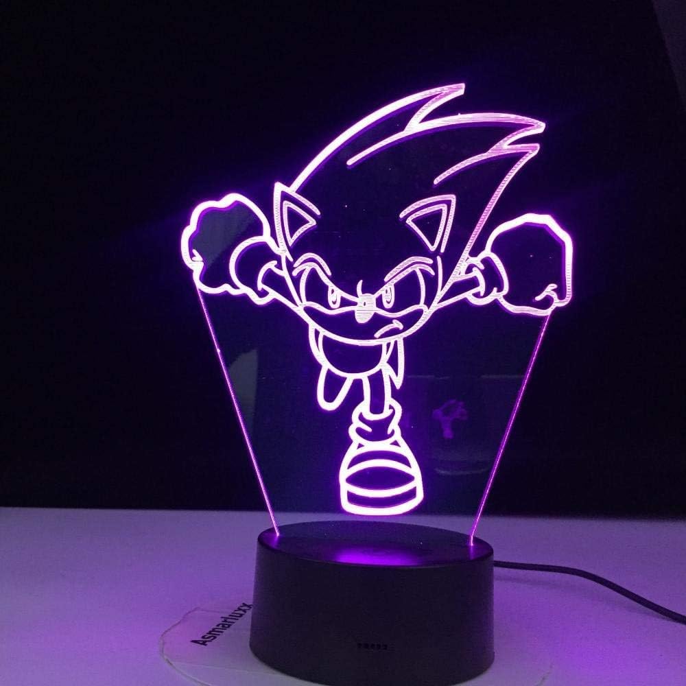 sonic con luz nocturna led