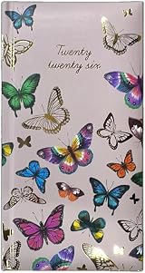 PSO 2026 Diary Slim Week to View Fashion Diary Butterflies