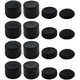 Hyamass 16x Thumb Grips Joystick Cap Analog Stick Cover for PS5/Xbox/Switch | Premium Silicone, Non-Slip, Improve Gaming Performance, Easy Install/Removal, for PS4/5, Xbox Series X|S, Switch Pro, Black