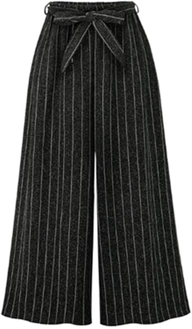 vertical striped trousers