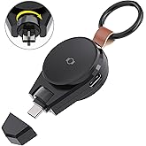 Portable Charger for Samsung Galaxy Watch 7/8, 2 in 1 USB-C Travel Charger Compatible with Galaxy Watch 8/7/6/6 Classic/5 Pro/4/3, 90° Rotatable Smartwatch Charging for Galaxy (No Built-in Battery)