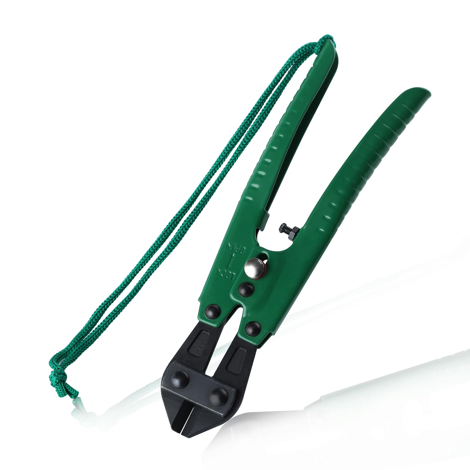 LEONTOOL 8" Bolt Cutter, High Strength, Carbon Steel, Black, Heavy Duty, Ideal for Lock, Chain, Wire, Rivet, Padlock, Fencing