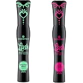 essence Lash Princess False Lash Effect &amp; Curl Mascara Duo, Black | Dramatic Lashes, Volumizing, Lengthening, Clump-Free, Long Lasting, Cruelty Free and Vegan, Deep Black Shade, Pack of 2